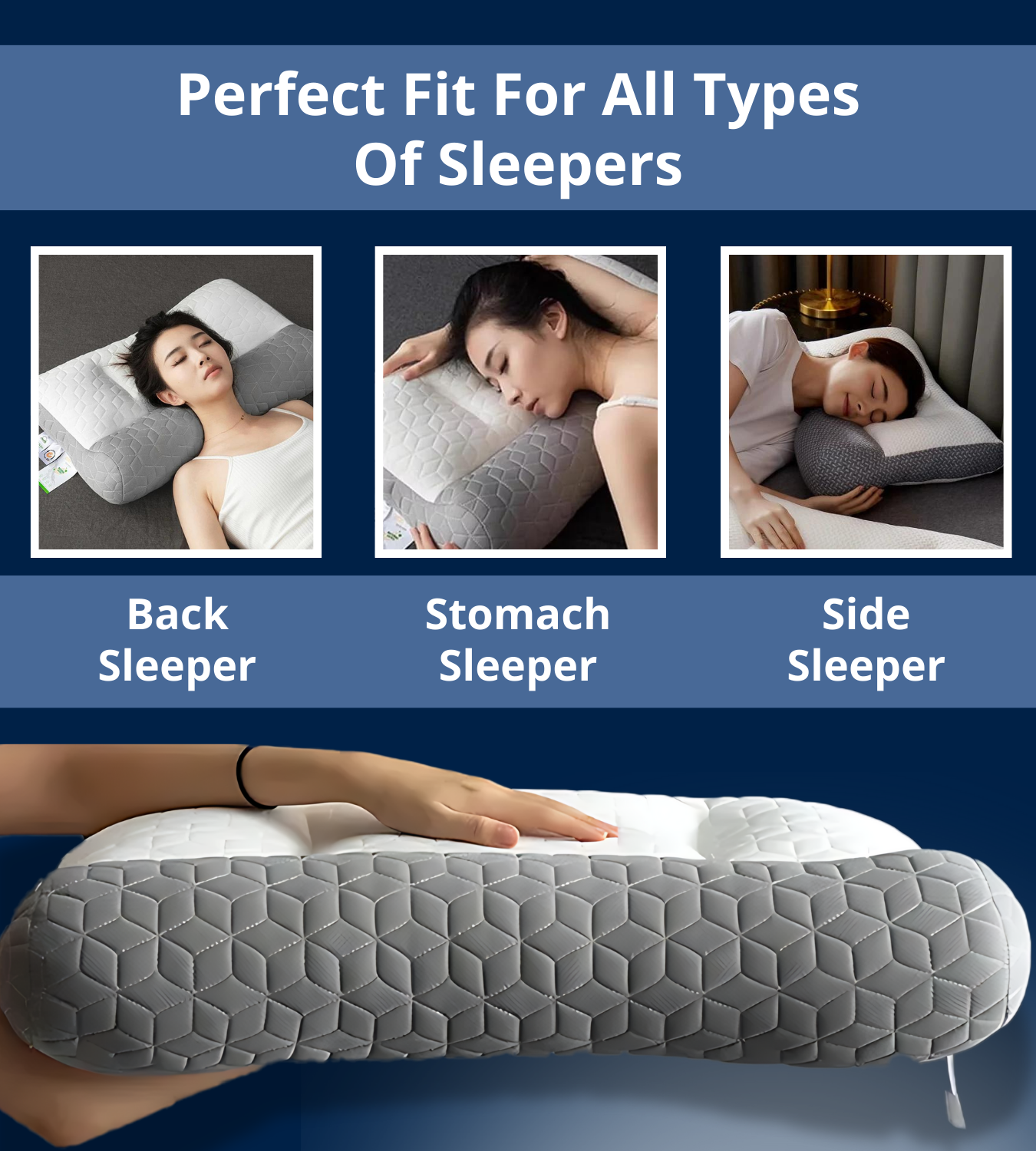 💕The Best Sleep Partner - Neck - relieving Pillow with Zoned Design