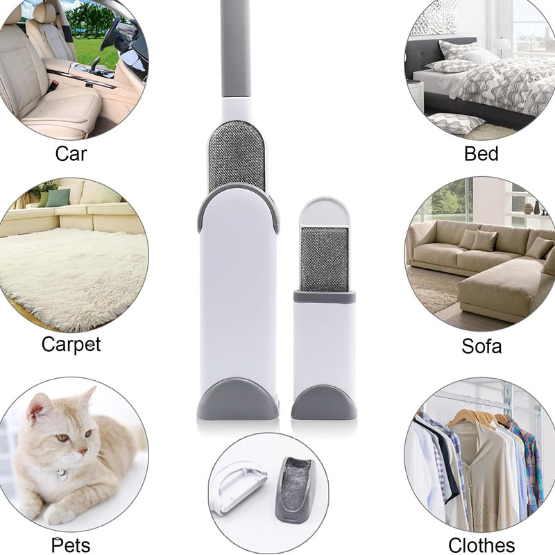 Linter Electrostatic Pet Hair Remover Brush Pet Skin Cleaning Brush Anti-Static Wool Cleaning Brush for Lint Remover Bed Sofa Clothes for Dog Cat