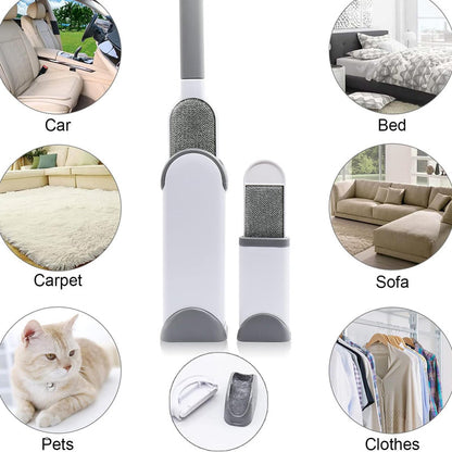 Linter Electrostatic Pet Hair Remover Brush Pet Skin Cleaning Brush Anti-Static Wool Cleaning Brush for Lint Remover Bed Sofa Clothes for Dog Cat