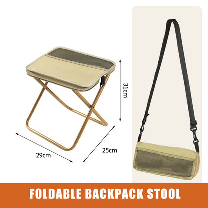 Foldable Backpack Stool, Portable Stool for Mountaineering and Hiking, Ultra-Light Compact Folding Camping Stool