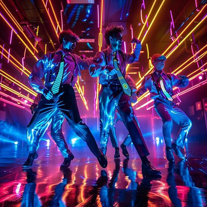 Sound Control Light Up Tie With Follow Music Flash Novelty Shining Ties For Men,Women DJ,Parties,Bars and Mardi Gras