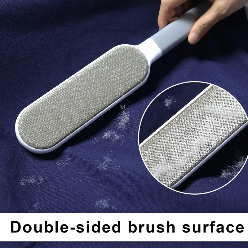 Linter Electrostatic Pet Hair Remover Brush Pet Skin Cleaning Brush Anti-Static Wool Cleaning Brush for Lint Remover Bed Sofa Clothes for Dog Cat