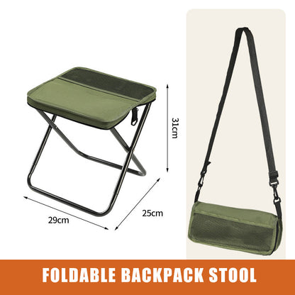 Foldable Backpack Stool, Portable Stool for Mountaineering and Hiking, Ultra-Light Compact Folding Camping Stool