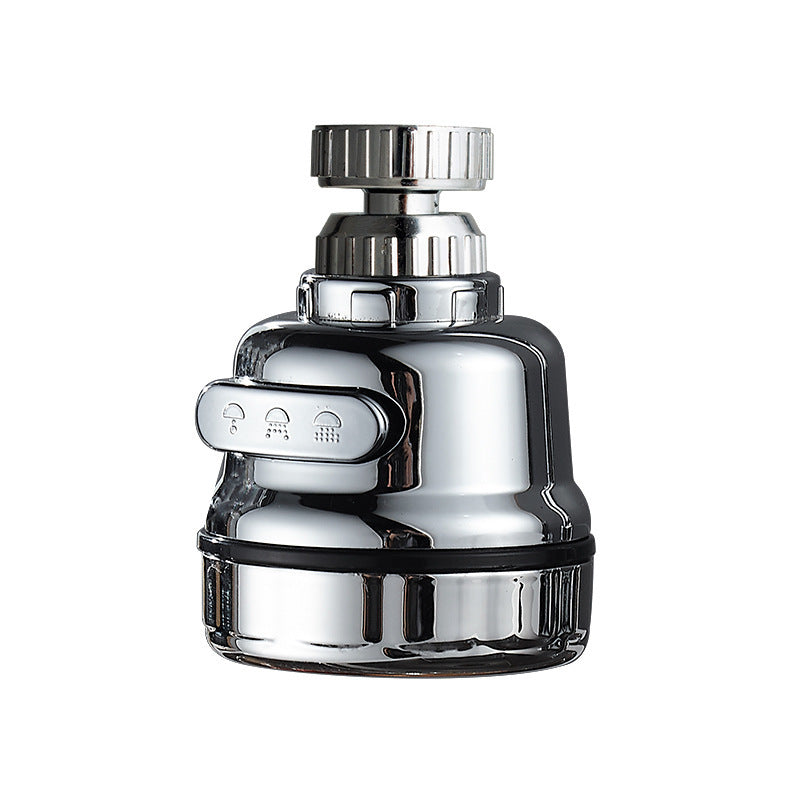 360-degree rotatable connection nozzles for faucets, ABS, or metal