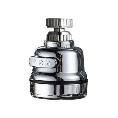 360-degree rotatable connection nozzles for faucets, ABS, or metal