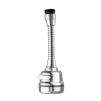 360-degree rotatable connection nozzles for faucets, ABS, or metal