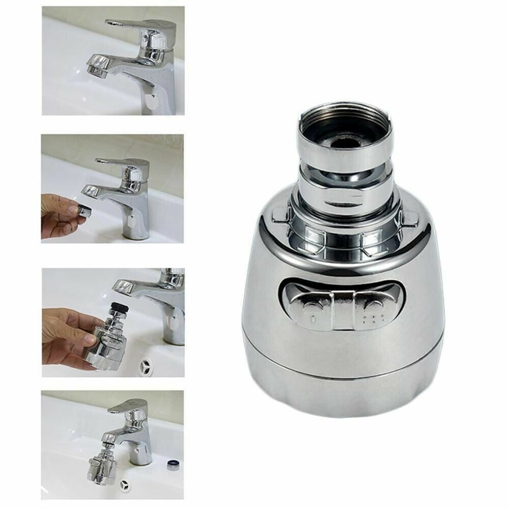 360-degree rotatable connection nozzles for faucets, ABS, or metal