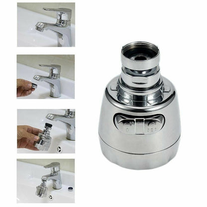 360-degree rotatable connection nozzles for faucets, ABS, or metal