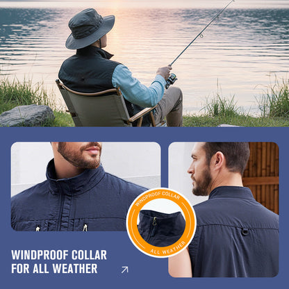 ⏰Limited Time Sale 50% OFF🔥🧥Men's Oversized Sleeveless Vest Jacket With Pockets