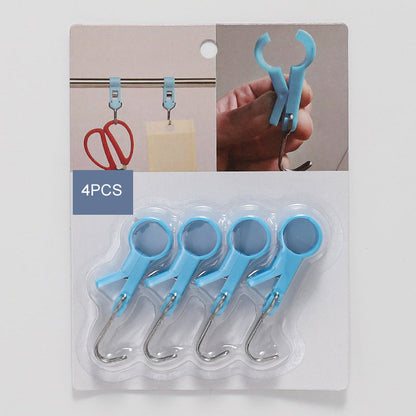 （4PCS）Kitchen Clips For Punch-free Fixing Hooks