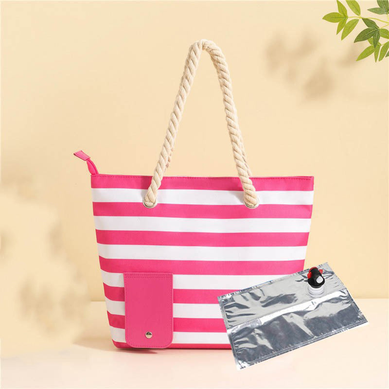 Wine Handbag Beach Wine Purse Wine Bag with Hidden Dispenser Beach Tote