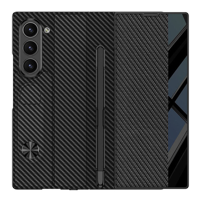 Luxurious Leather Cover Shockproof Phone Case With Screen Protector & Pen Slot For Galaxy Z Fold 6/7