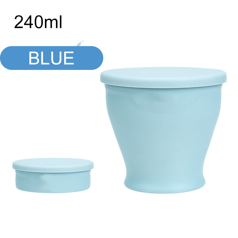 2025 New Large Capacity Silicone Folding Cup Portable Folding Water Cup