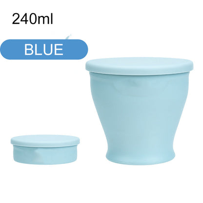 2025 New Large Capacity Silicone Folding Cup Portable Folding Water Cup