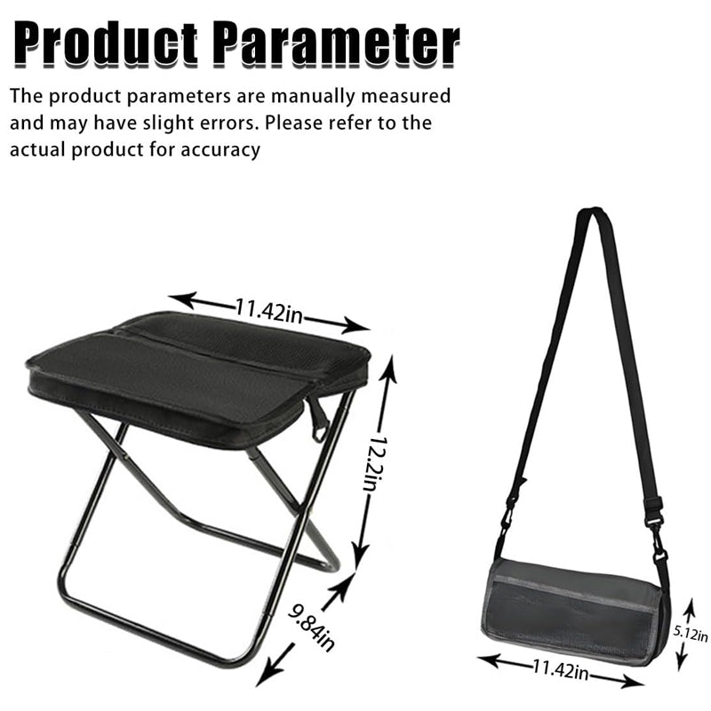 Foldable Backpack Stool, Portable Stool for Mountaineering and Hiking, Ultra-Light Compact Folding Camping Stool