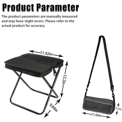 Foldable Backpack Stool, Portable Stool for Mountaineering and Hiking, Ultra-Light Compact Folding Camping Stool