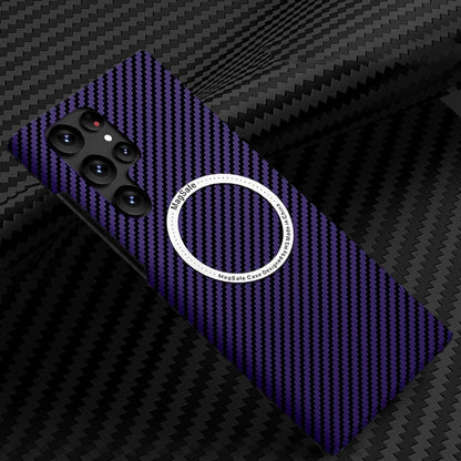 Carbon Fiber Pattern Magnetic Case – Slim, Full Protection, Magnetic Compatible For Galaxy S25 S24 S23 S22 Series