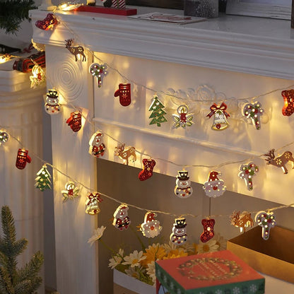 🎅 Hot Sale 49% OFF 🔥Santa Claus LED String Lights