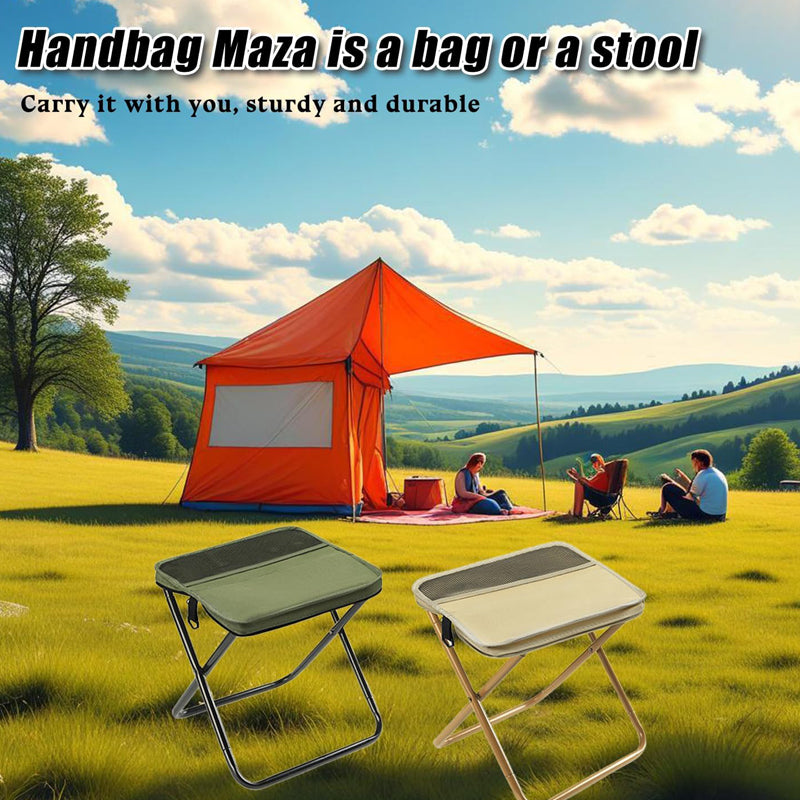 Foldable Backpack Stool, Portable Stool for Mountaineering and Hiking, Ultra-Light Compact Folding Camping Stool