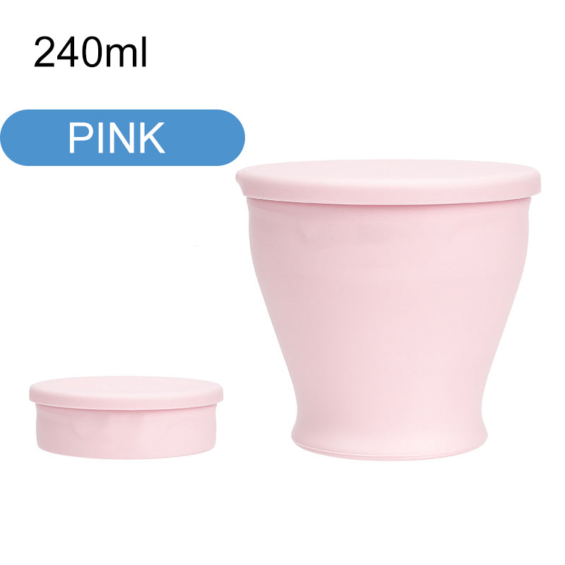 2025 New Large Capacity Silicone Folding Cup Portable Folding Water Cup