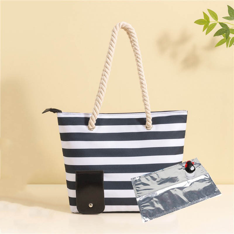 Wine Handbag Beach Wine Purse Wine Bag with Hidden Dispenser Beach Tote