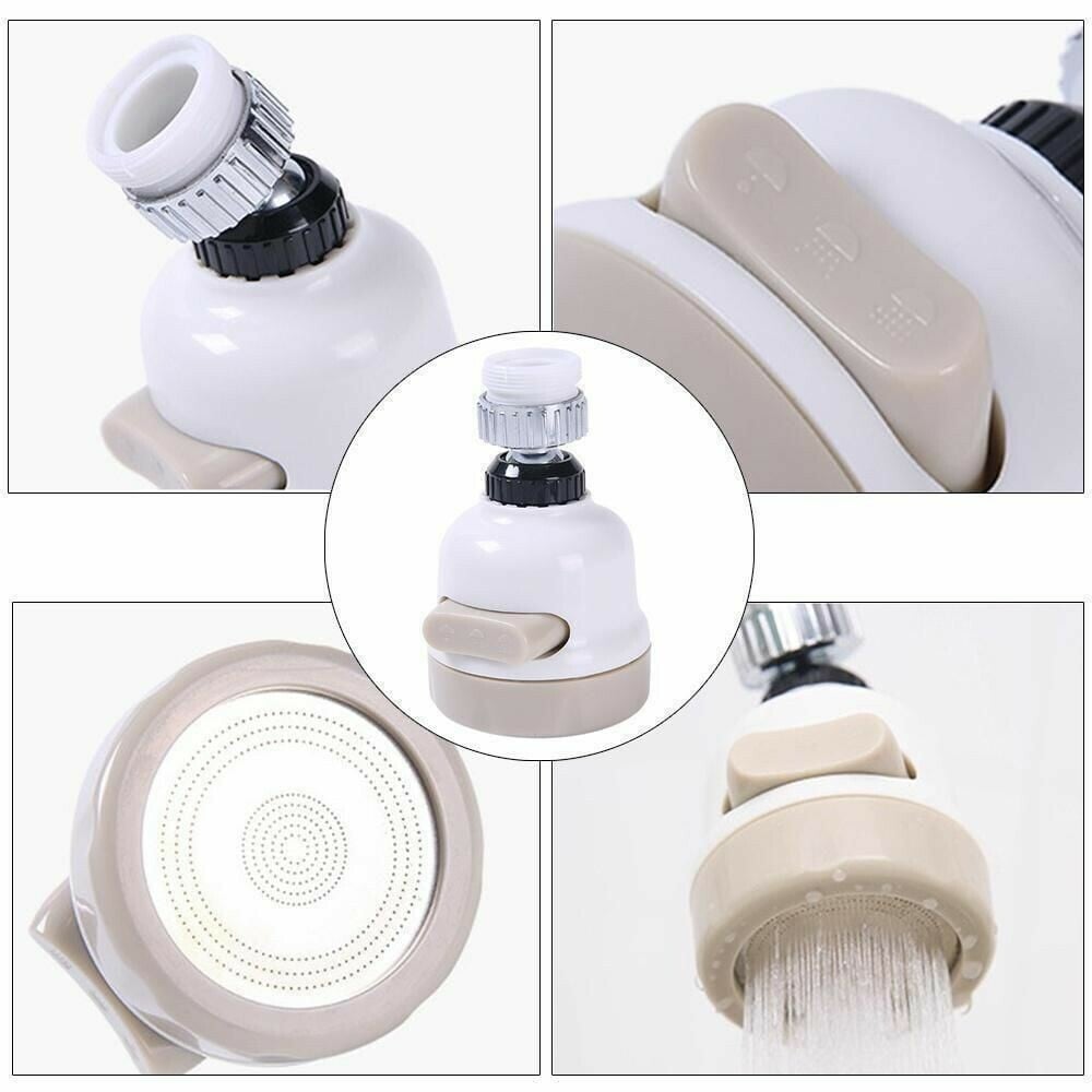 360-degree rotatable connection nozzles for faucets, ABS, or metal