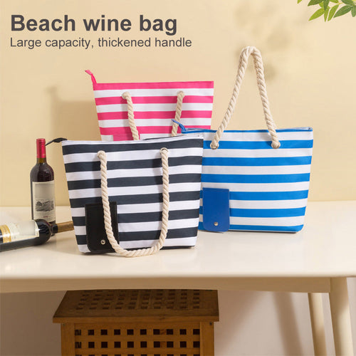 Wine Handbag Beach Wine Purse Wine Bag with Hidden Dispenser Beach Tote