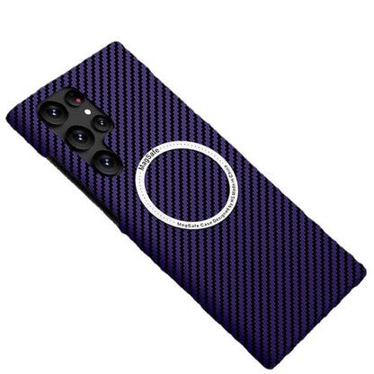 Carbon Fiber Pattern Magnetic Case – Slim, Full Protection, Magnetic Compatible For Galaxy S25 S24 S23 S22 Series