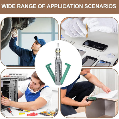 Ratcheting screwdriver set Tool Kit 14-in-1 Screw Driver Set Kit Multi Screwdriver with Magnetic Tip, 180° Adjustable Angle