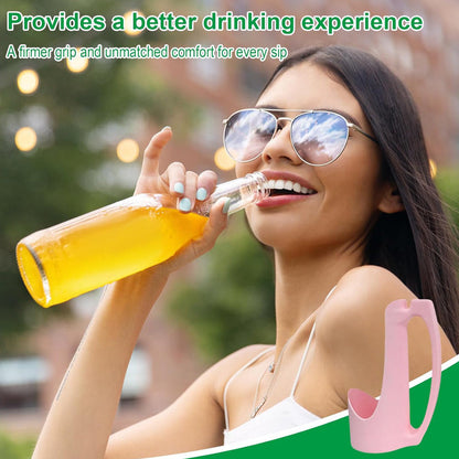 Slim Can Holder with Handle 2025 Upgrade Reusable Can Holders for Drinks Easy Drink Holder Sturdy Desgin for Easy Cleaning Perfect for Outdoor Events Parties Daily Use