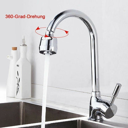 360-degree rotatable connection nozzles for faucets, ABS, or metal