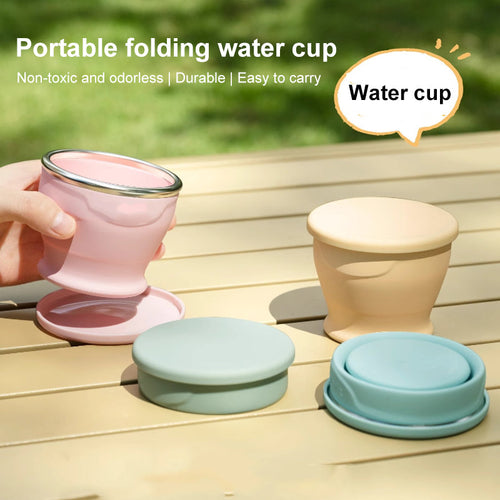 2025 New Large Capacity Silicone Folding Cup Portable Folding Water Cup