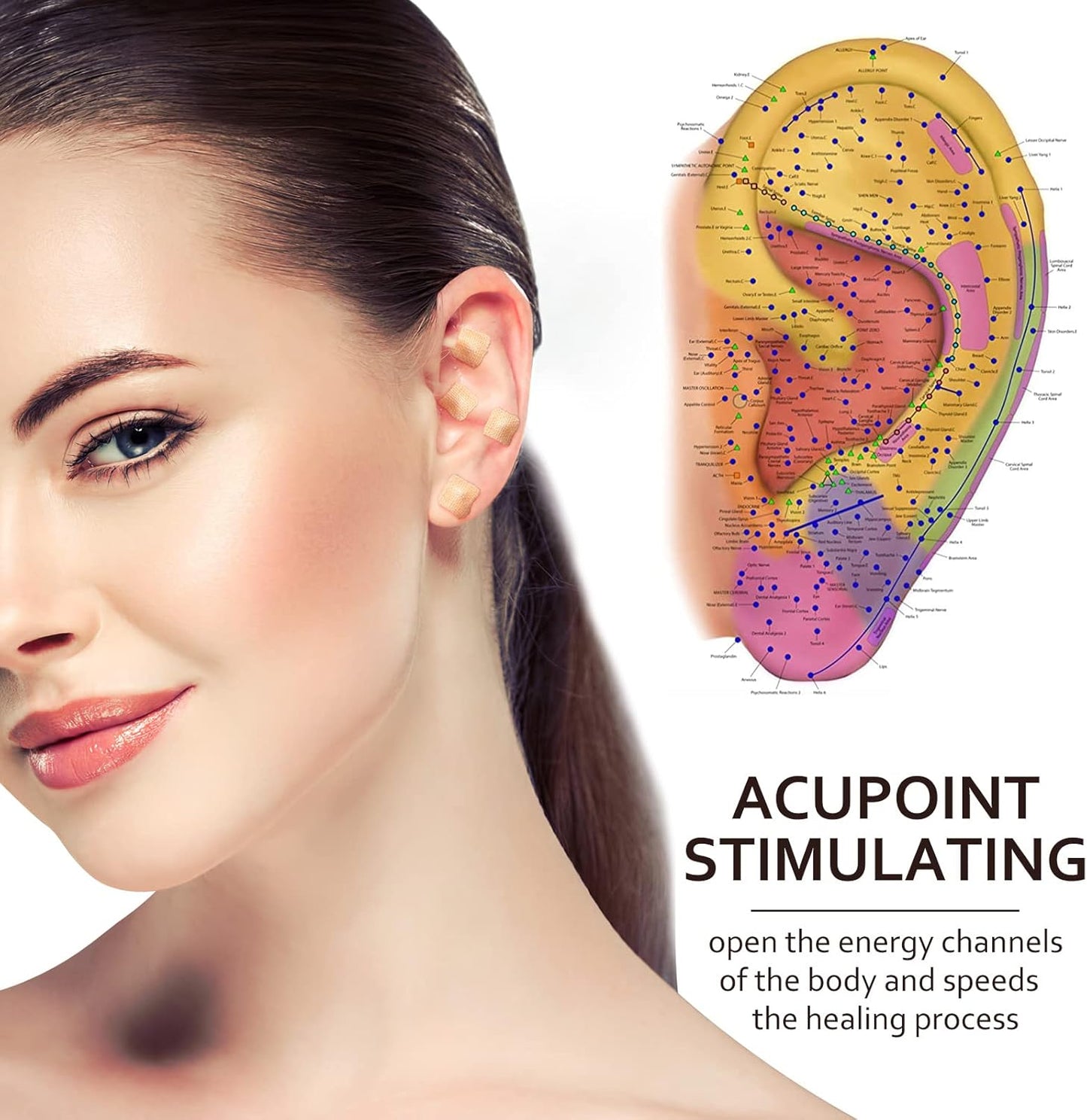 ROSENICE 600 Counts Acupuncture Vaccaria Ear Seeds