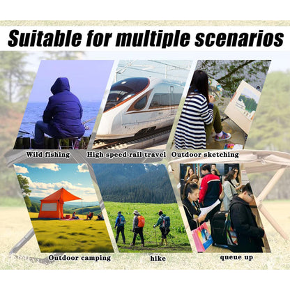 Foldable Backpack Stool, Portable Stool for Mountaineering and Hiking, Ultra-Light Compact Folding Camping Stool