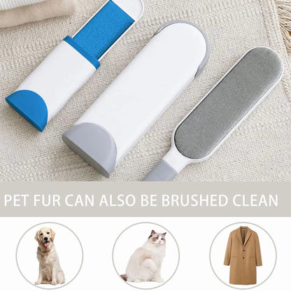 Linter Electrostatic Pet Hair Remover Brush Pet Skin Cleaning Brush Anti-Static Wool Cleaning Brush for Lint Remover Bed Sofa Clothes for Dog Cat