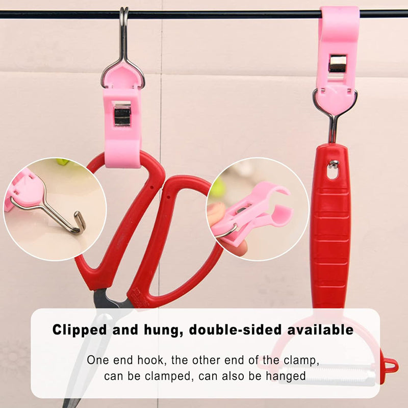 （4PCS）Kitchen Clips For Punch-free Fixing Hooks