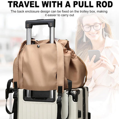 Multifunctional Travel Bag for Ladies - Doubles as a Stylish Backpack, Crossbody and Shoulder Bag, Boasts Great Storage