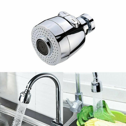 360-degree rotatable connection nozzles for faucets, ABS, or metal