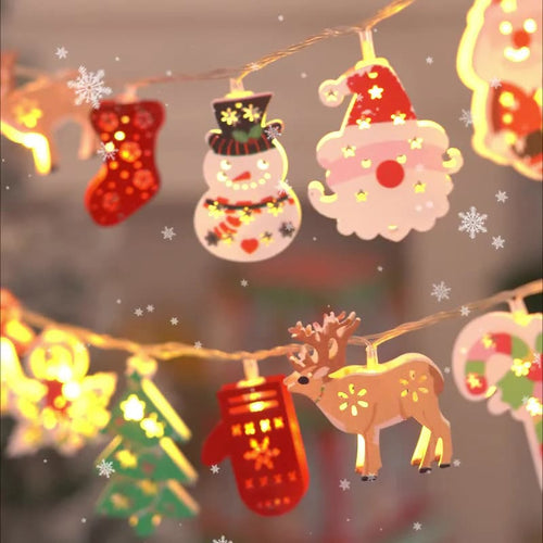 🎅 Hot Sale 49% OFF 🔥Santa Claus LED String Lights