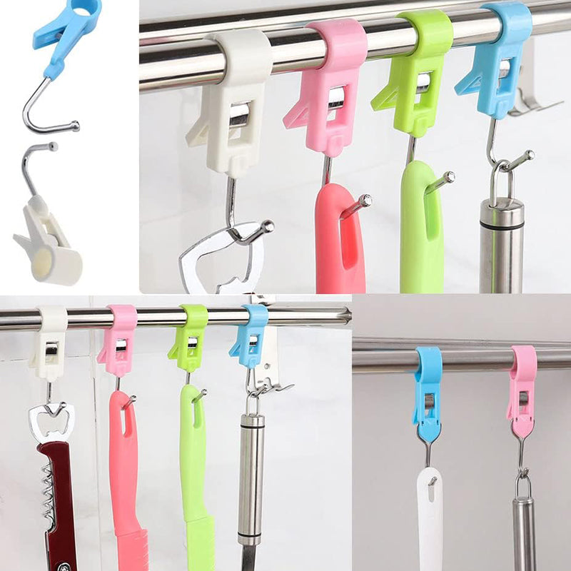 （4PCS）Kitchen Clips For Punch-free Fixing Hooks