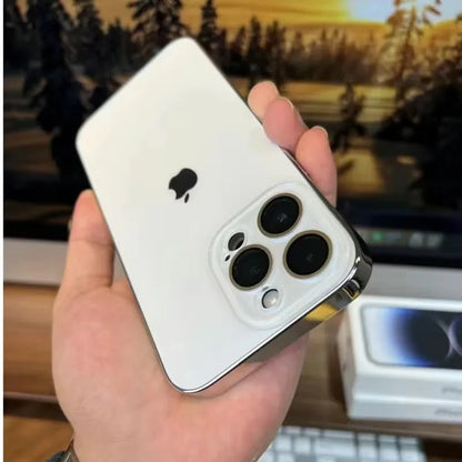 Electroplated Matte Acrylic Tempered Glass iPhone Protective Case