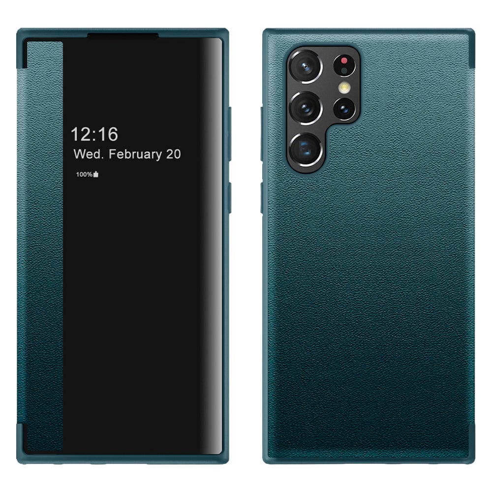 View Window Flip Leather Phone Case For Samsung S25 Ultra/S24 Ultra