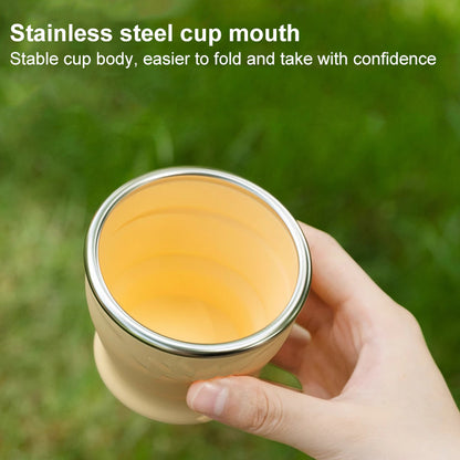 2025 New Large Capacity Silicone Folding Cup Portable Folding Water Cup
