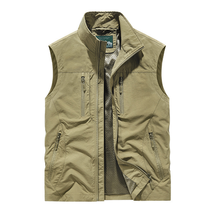 ⏰Limited Time Sale 50% OFF🔥🧥Men's Oversized Sleeveless Vest Jacket With Pockets