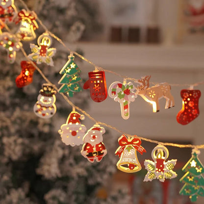 🎅 Hot Sale 49% OFF 🔥Santa Claus LED String Lights