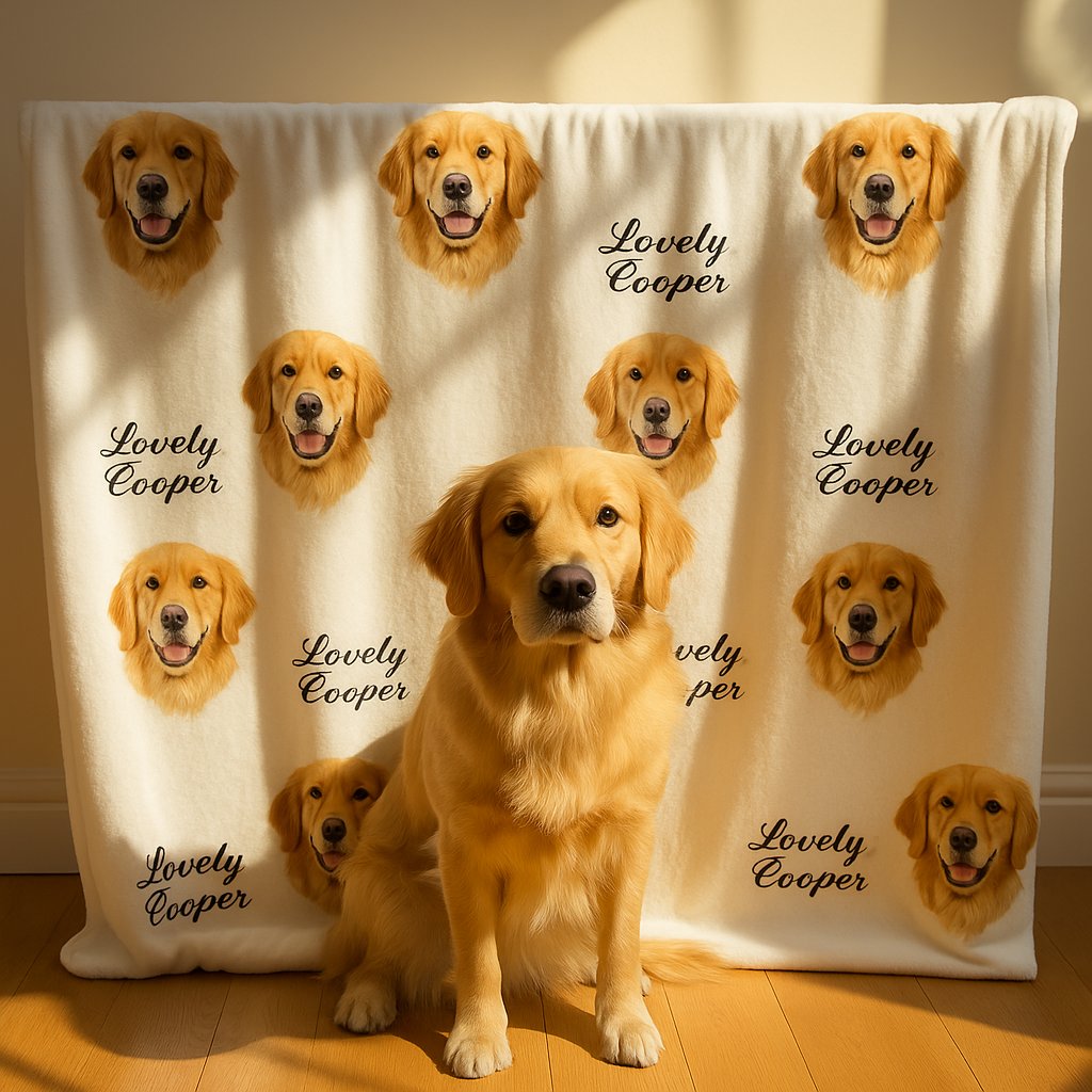 🐾 Custom Pet Blankets – Wrap Yourself in Love