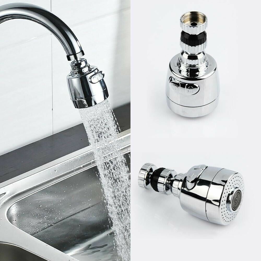 360-degree rotatable connection nozzles for faucets, ABS, or metal