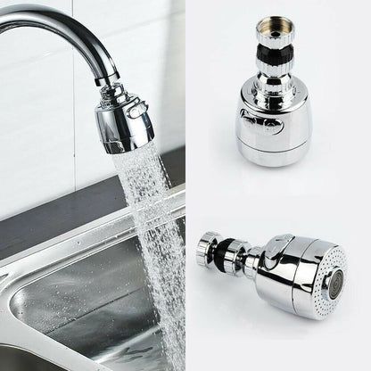 360-degree rotatable connection nozzles for faucets, ABS, or metal