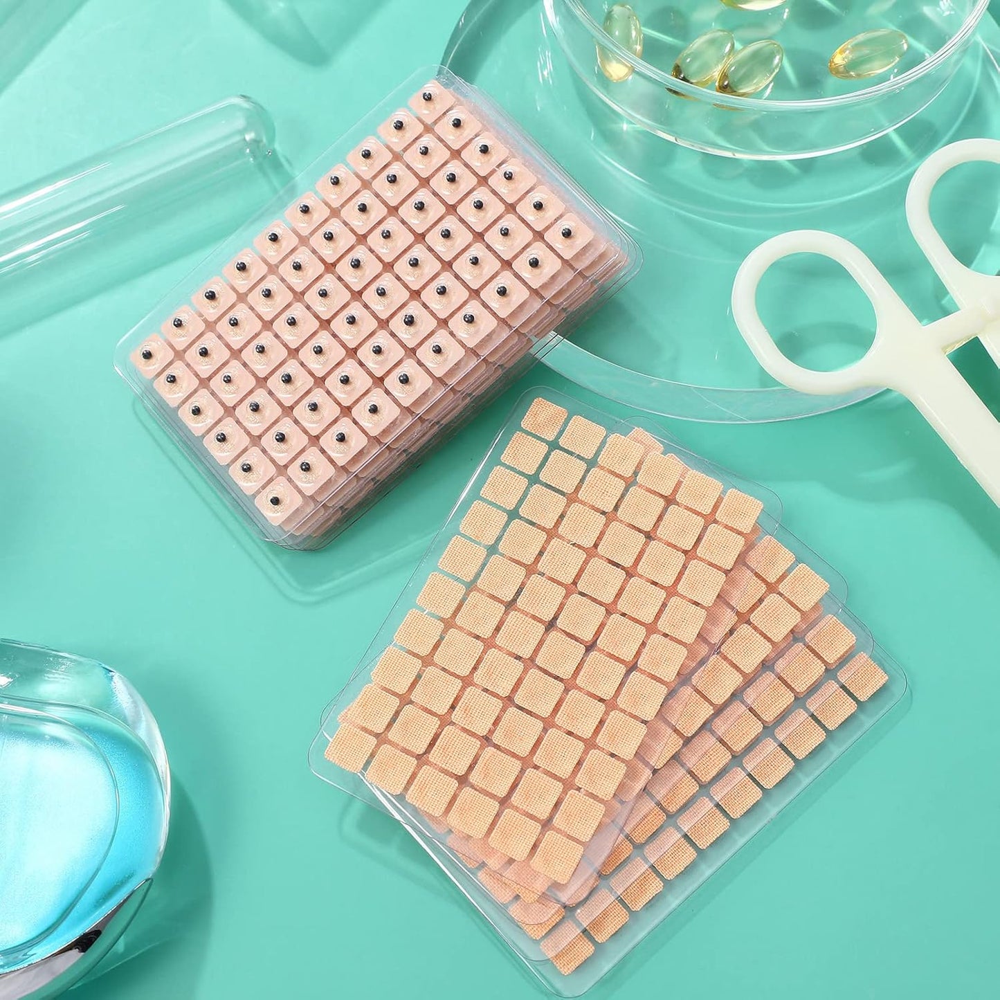 ROSENICE 600 Counts Acupuncture Vaccaria Ear Seeds